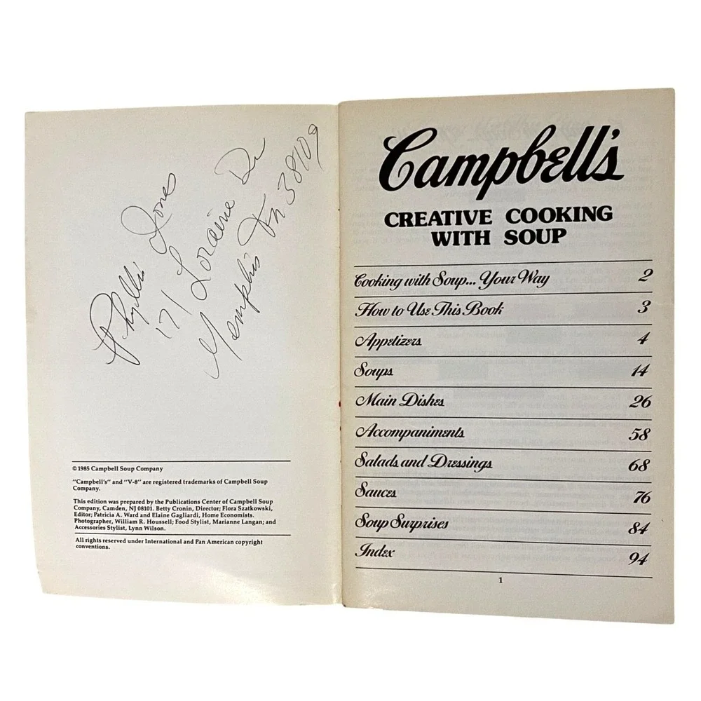 Campbell's Recipes Cookbook Lot of 3 Casseroles‎ Mix Match International Kitchen